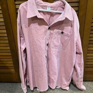 Stoic XL Corduroy Pink Shacket
